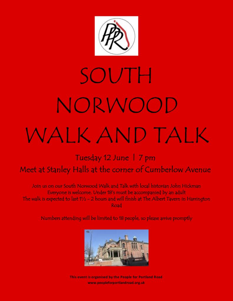 Free guided tour of South Norwood People for Portland Road
